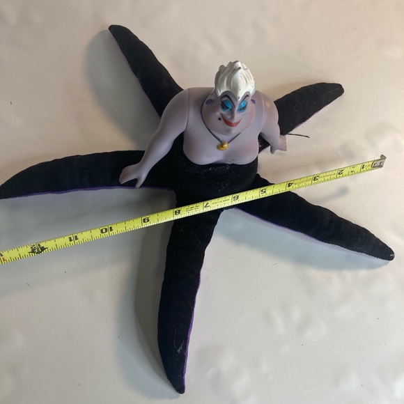 Disney Store Little Mermaid Ursula Plush Doll 11" Sea Witch Octopus Vinyl Figure - Picture 2 of 3